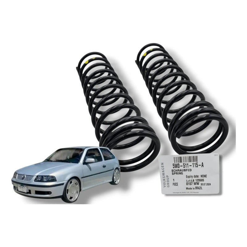 Par Resortes Traseros Original Vw Pointer 2004-2009