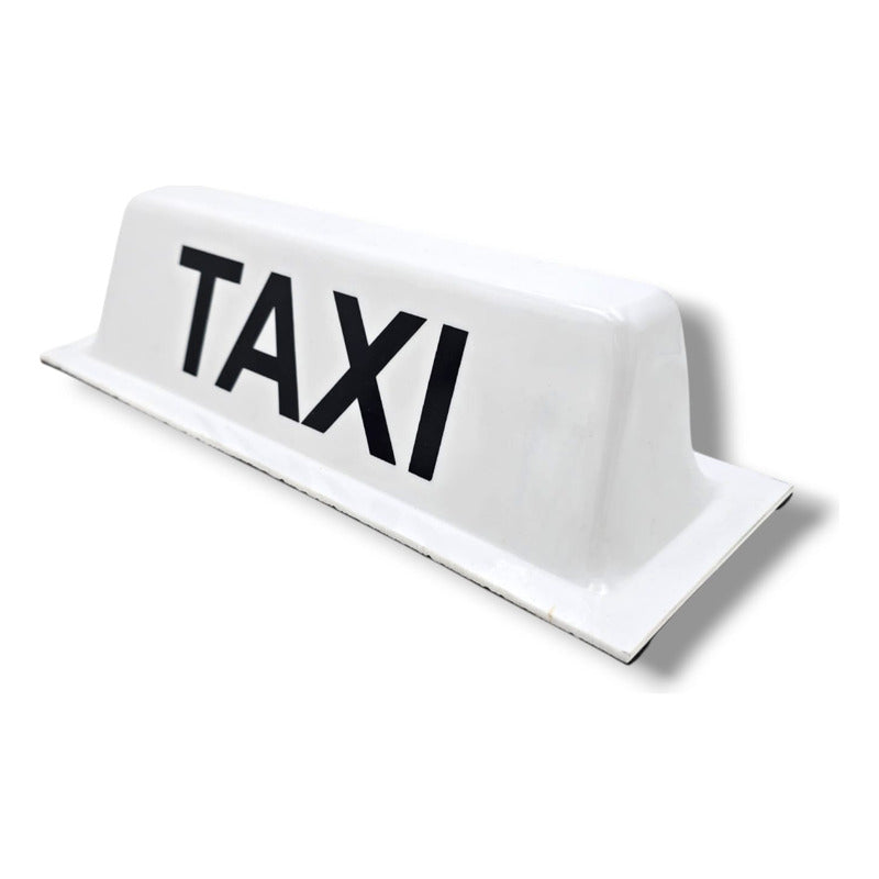 Copete Letrero De Taxi Blanco Con Iman Universal Blanco
