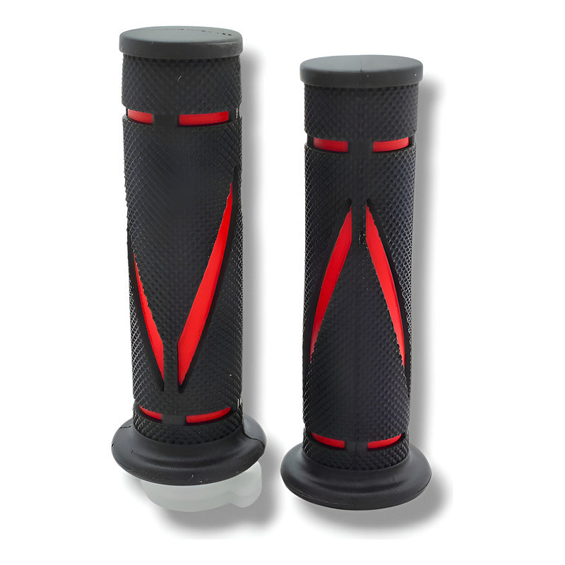 Puños Moto Universales Para Italika Premium Rojo