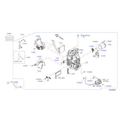 Blower Motor Para Nissan Versa March 12/19 1.6l Original