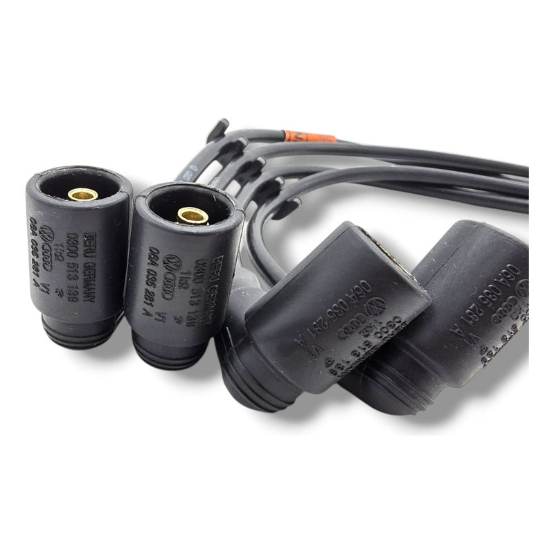 Cable De Bujías, Vw .polo, Gol Saveio Robust 1.6l Originales Negro