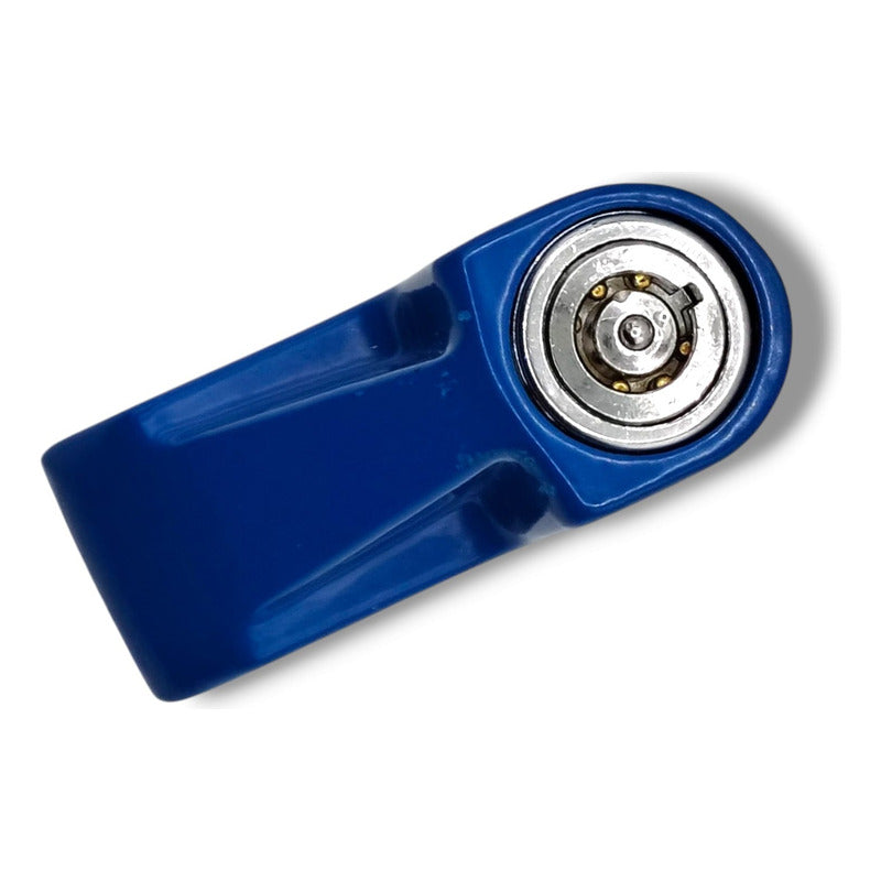 Candado Seguro Antirrobo Disco Freno Premium Azul