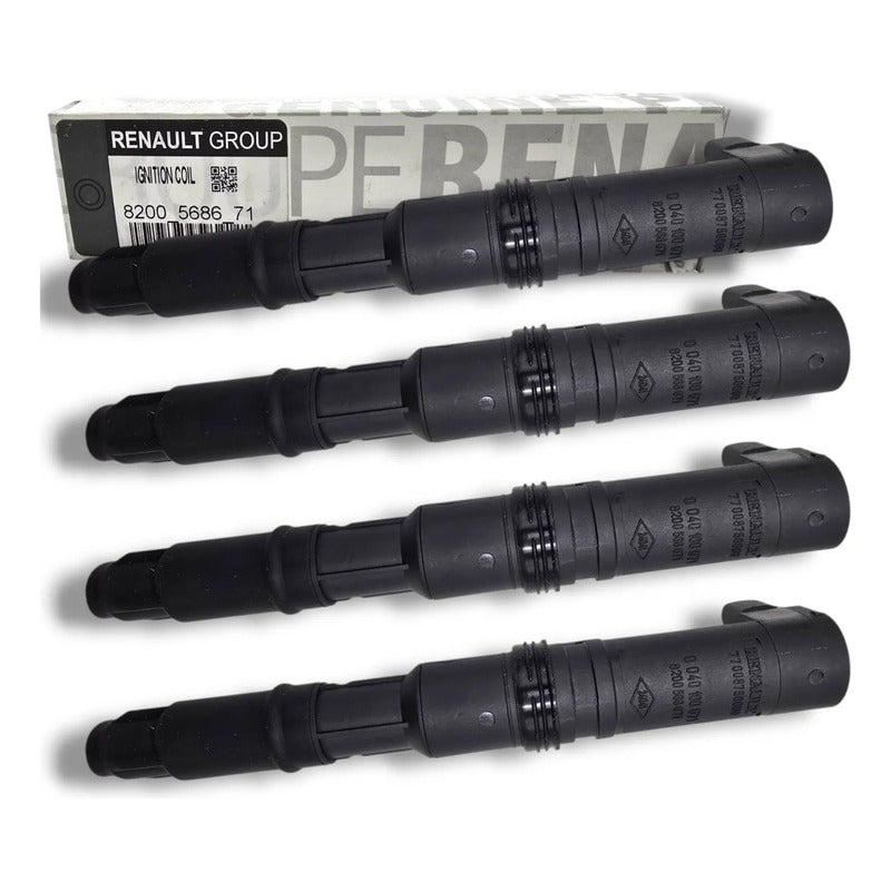 4 Bobinas Renault Duster Clio Logan Megane Kangoo Original