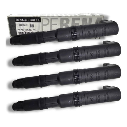 4 Bobinas Renault Duster Clio Logan Megane Kangoo Original