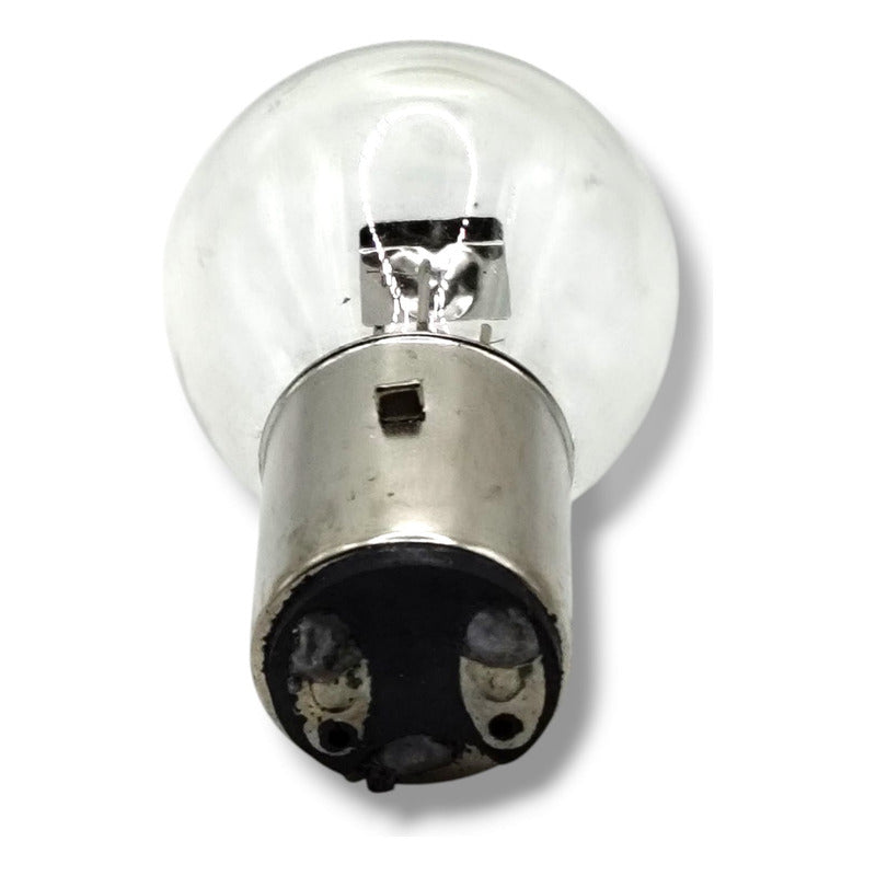 Paquete 10pzas Foco Para Motos Bombillo Base Ba20d 12v 35w