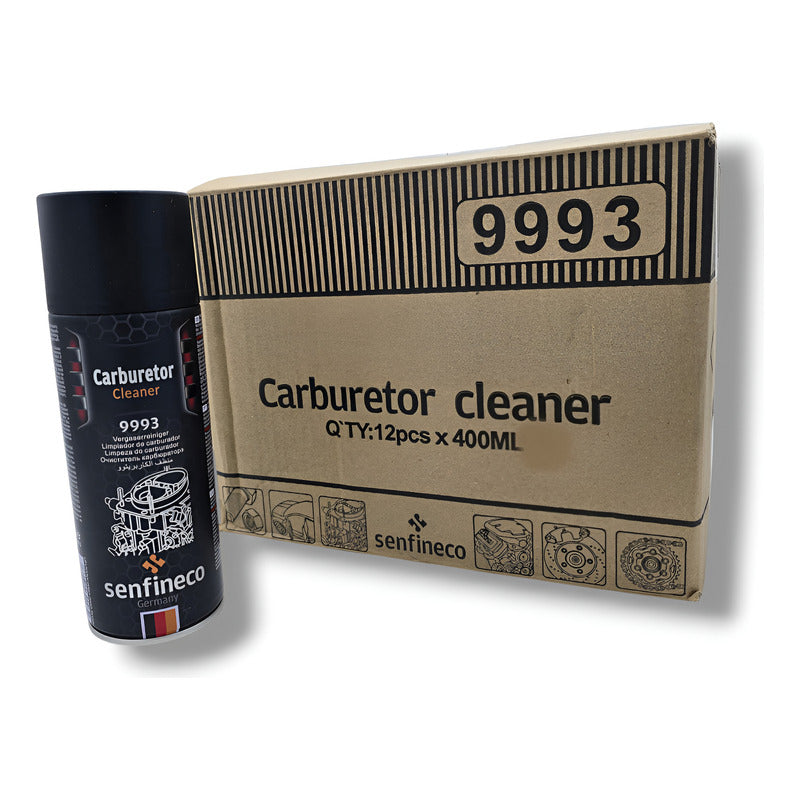 Caja 12pz Carbuclean Carbuklin 400ml Calidad Equipo Original Negro