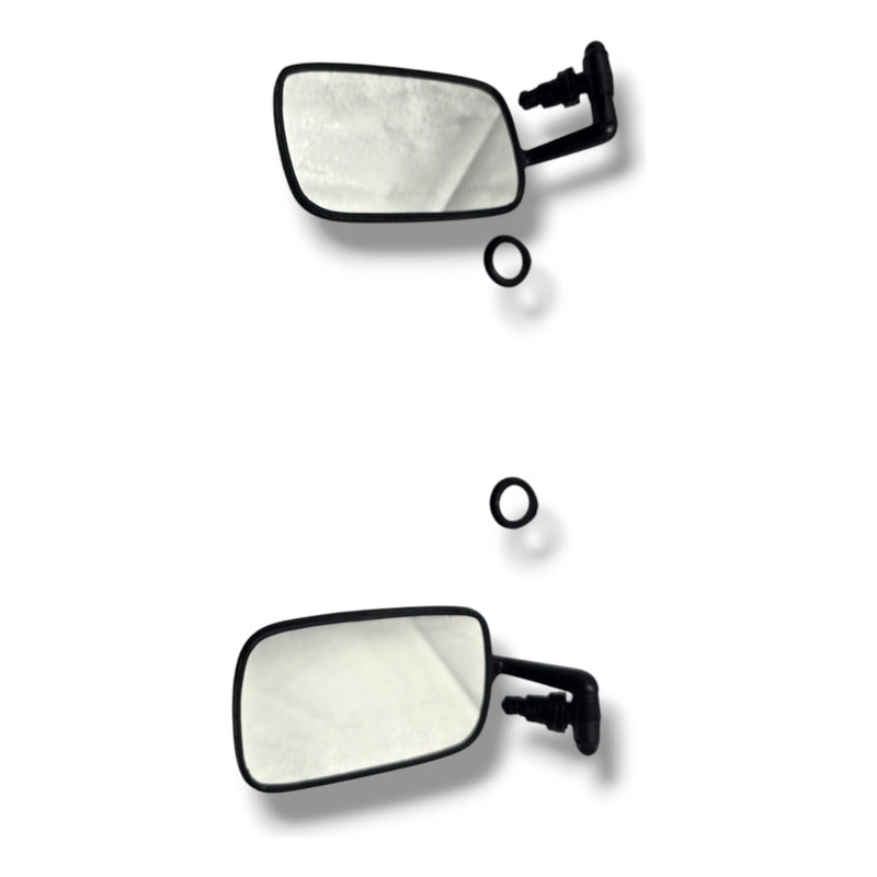 Par Espejos Der/izq Negros Vw Sedan 1600. (premium)