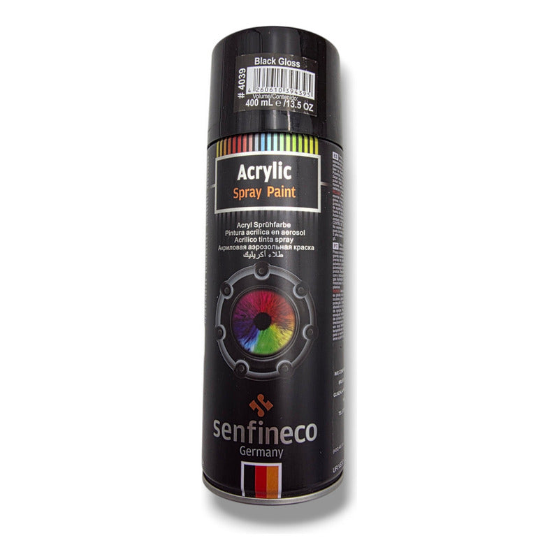 Pack 12 Pzs Pintura Negra Spray Negro Brillante Elite Negro Brillante