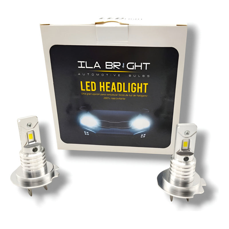 Foco Led H7 Sin Ventilador 12 Voltios 16w 1800lm H7 Blanco Blanco Frío