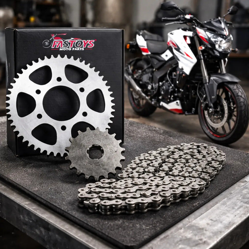 Kit De Arrastre Bajaj Pulsar Ns 200, Pulsar As 200 Negro