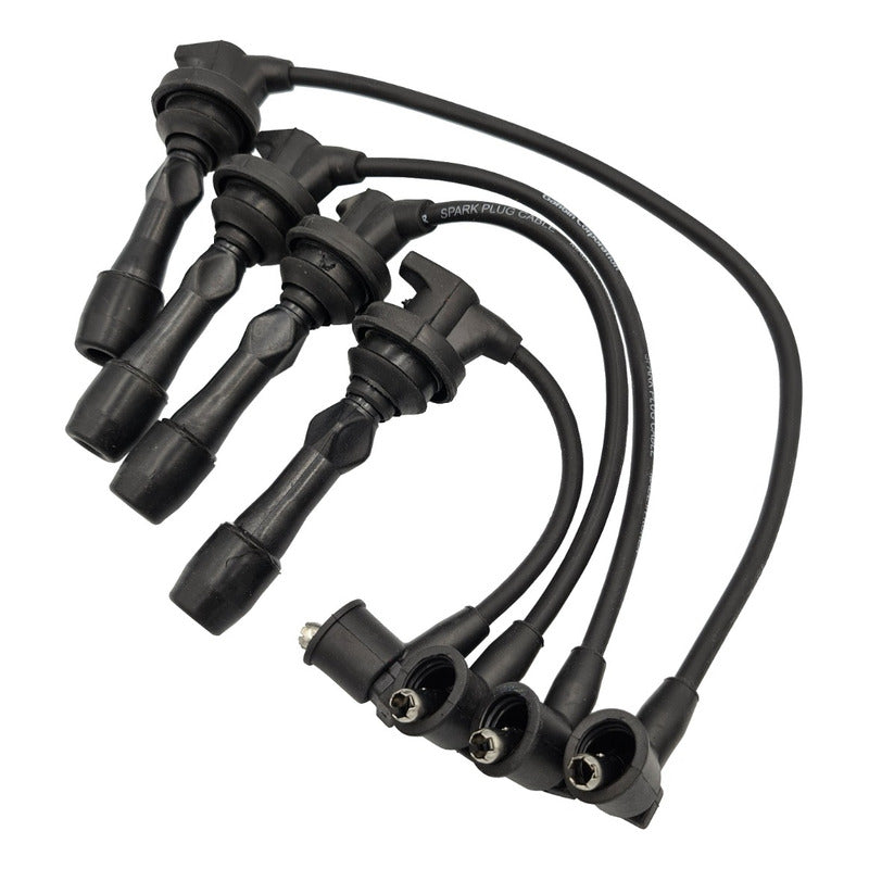 Cables De Bujias Hyundai Grand I10 15/20 1.2 Lts. Oem Negro
