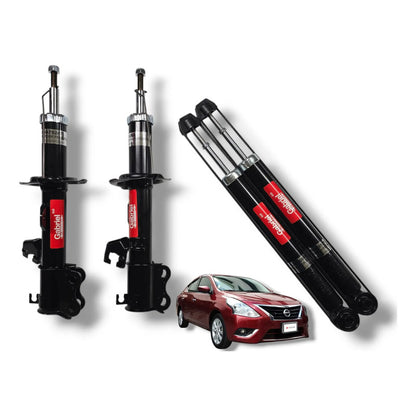 Kit 4 Amortiguadores Original Versa March Note 12-19 1.6l