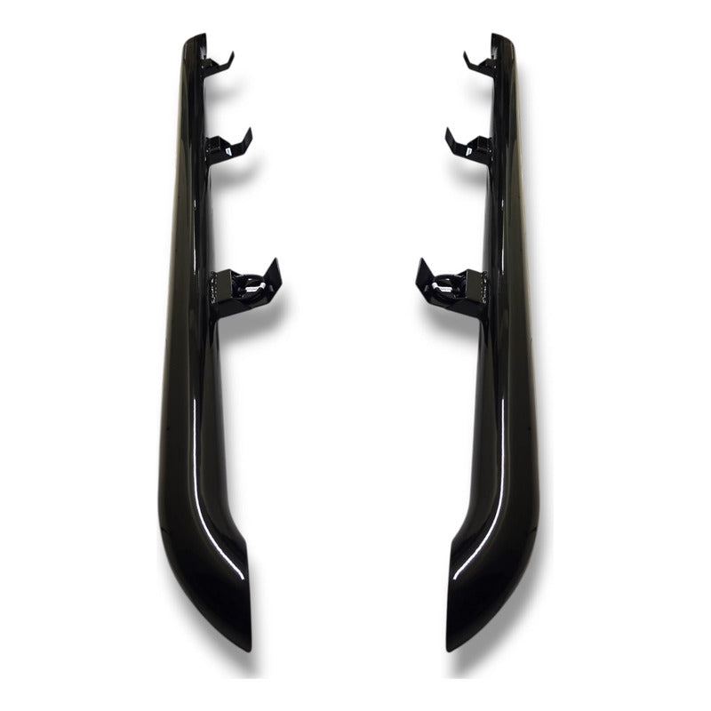 Estribos Iluminados Vw Amarok 10-23  Metal Negro Original Negro