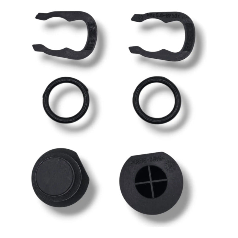 Kit Tapones De Agua Vw Jetta/golf A3 Con Ligas Y Seguros Negro 2pzs