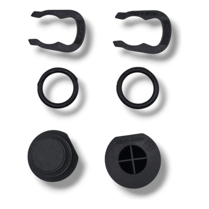 Kit Tapones De Agua Vw Jetta/golf A3 Con Ligas Y Seguros Negro 2pzs