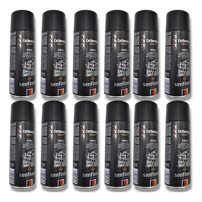 Caja 12pz Carbuclean Carbuklin 400ml Calidad Equipo Negro