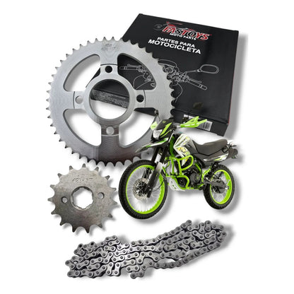 Kit De Arrastre Italika Dm200 Sport 19/21, Dm250/250x 20/23 Negro