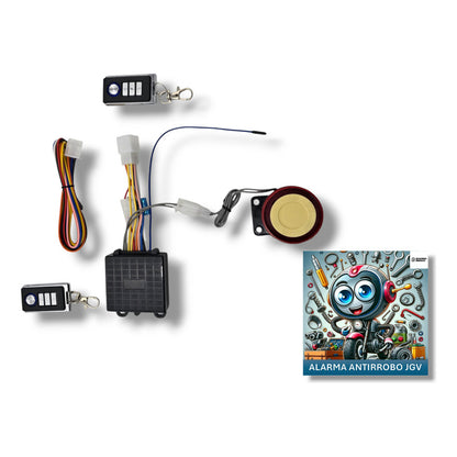 Kit Alarma Para Moto Encendido Remoto,inmovilizador Premium