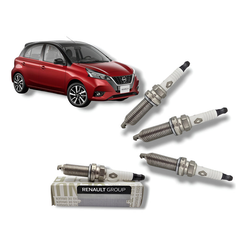 4 Bujias Para Nissan Versa March, Tiida Sentra Originales.