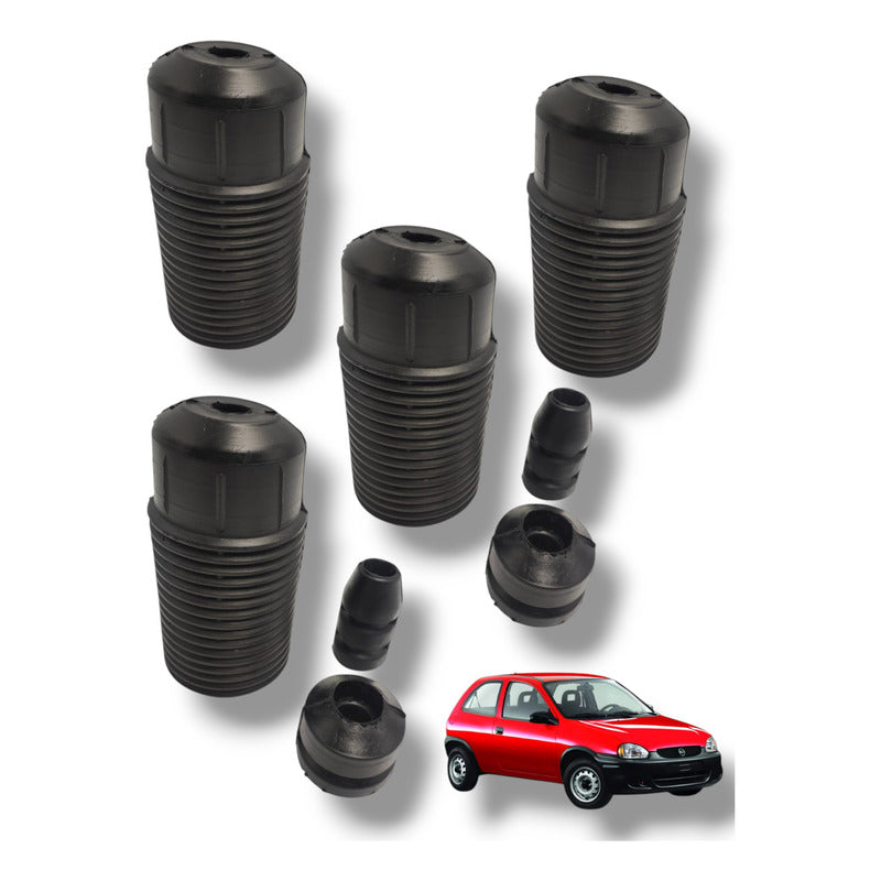 Jgo 4 Amortiguadores Con Gomas Gm Chevy 1.4 / 1.6l 1994-2012