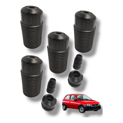 Jgo 4 Amortiguadores Con Gomas Gm Chevy 1.4 / 1.6l 1994-2012