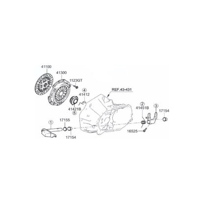 Kit Horquilla Collarin Resorte Bujes Hyundai I10 Original