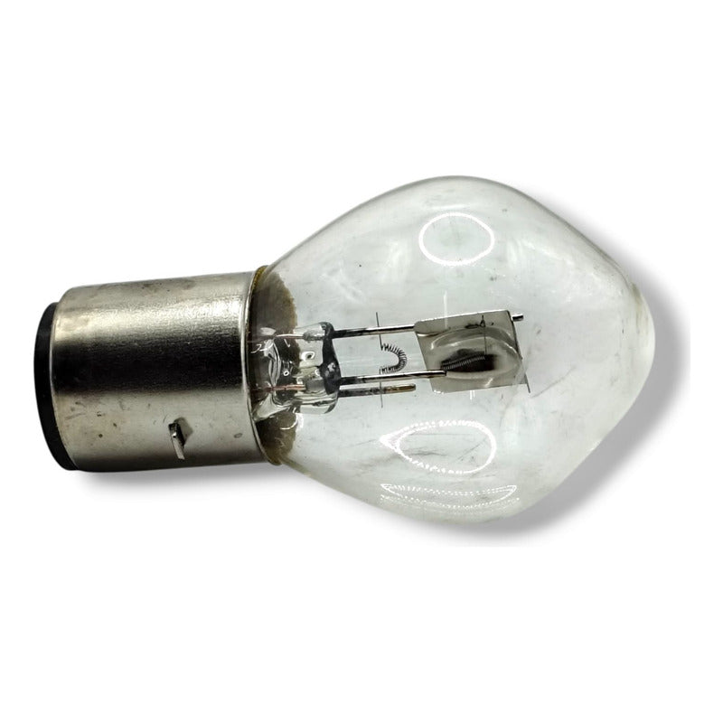 Paquete 10pzas Foco Para Motos Bombillo Base Ba20d 12v 35w