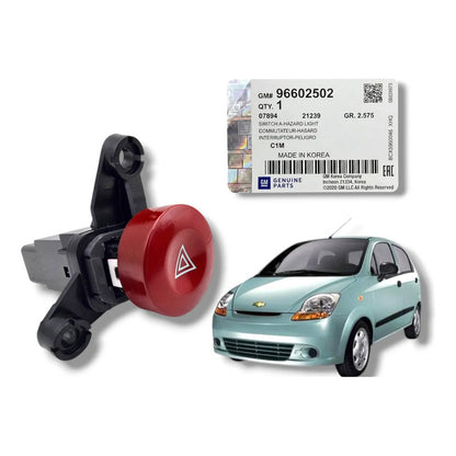 Interruptor Intermitente Matiz 05-16 Luz Emergencia Original Negro