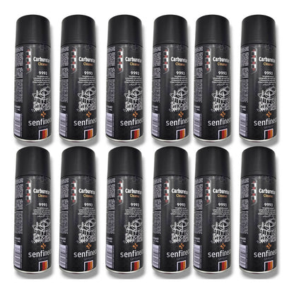 Caja 12pz Carbuclean Carbuklin 400ml Calidad Equipo Original Negro