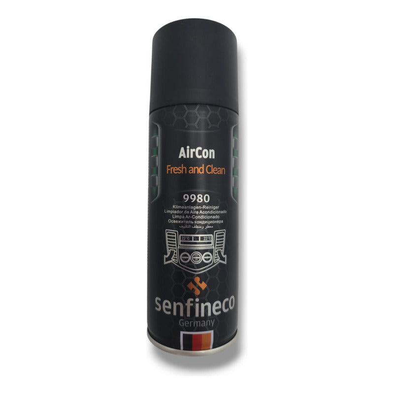 Desinfectante Y Limpiador De Aire Acondicionado Automotriz Negro