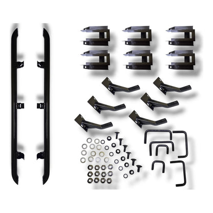 Estribos Iluminados Vw Amarok 10-23  Metal Negro Original Negro