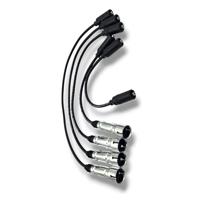 Cables De Bujias Vw Pointer 1998-2004 1.8 Lts Originales Negro