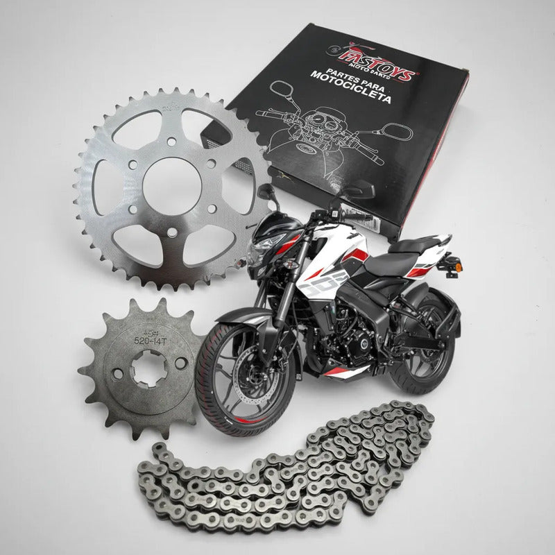 Kit De Arrastre Bajaj Pulsar Ns 200, Pulsar As 200 Negro