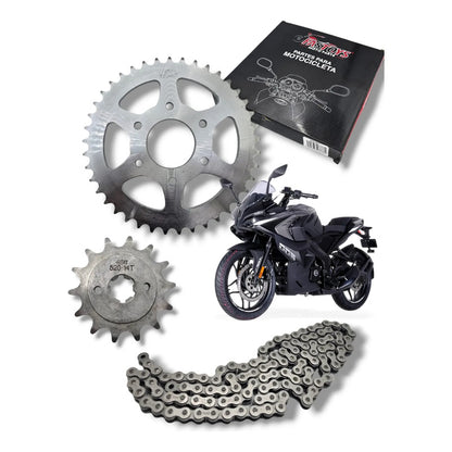 Kit De Arrastre Bajaj Pulsar Rs 200, 520hx110l. Negro
