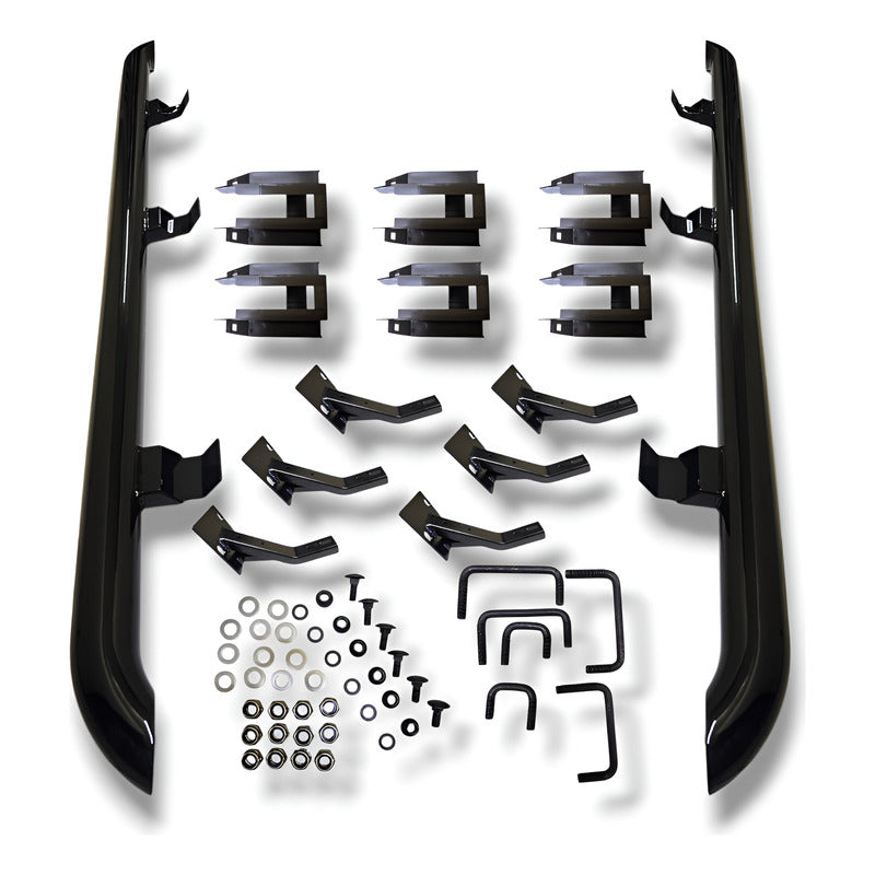 Estribos Iluminados Vw Amarok 10-23  Metal Negro Original Negro