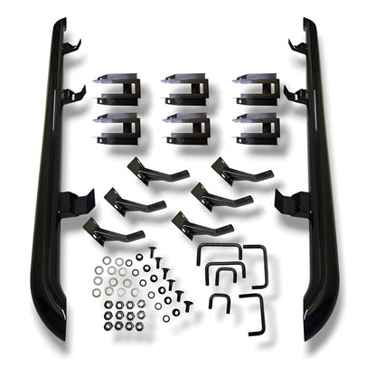 Estribos Iluminados Vw Amarok 10-23  Metal Negro Original Negro