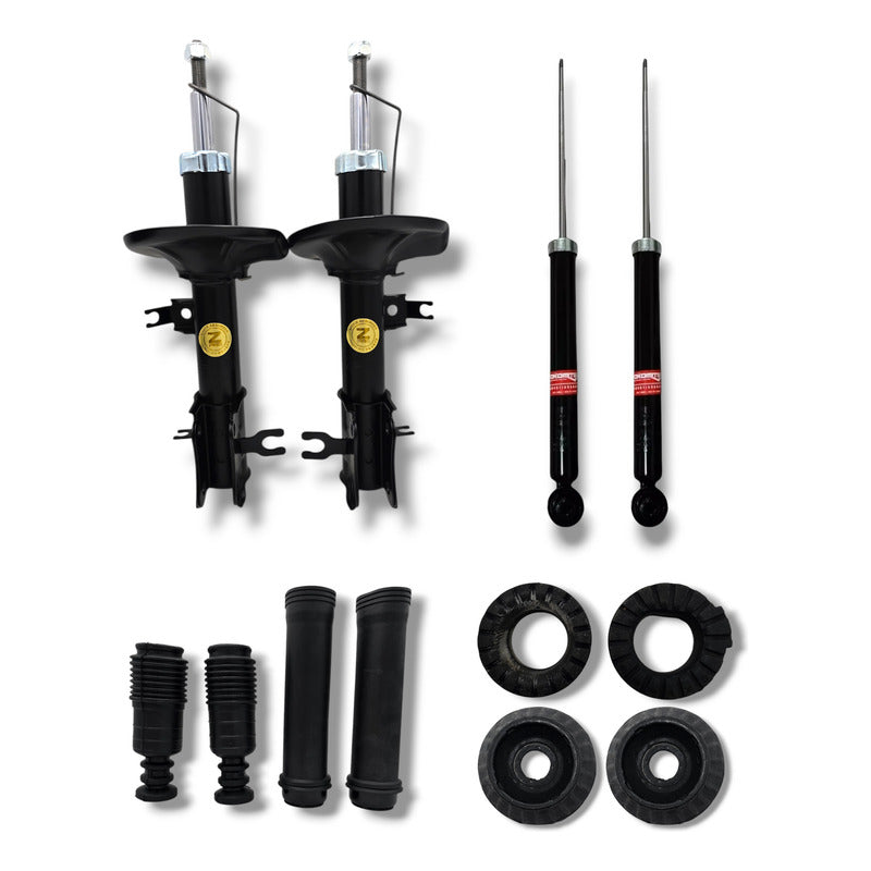 Kit 4 Amortiguadores P/ Aveo 2018-2023 1.5 C/ Bases Y Gomas