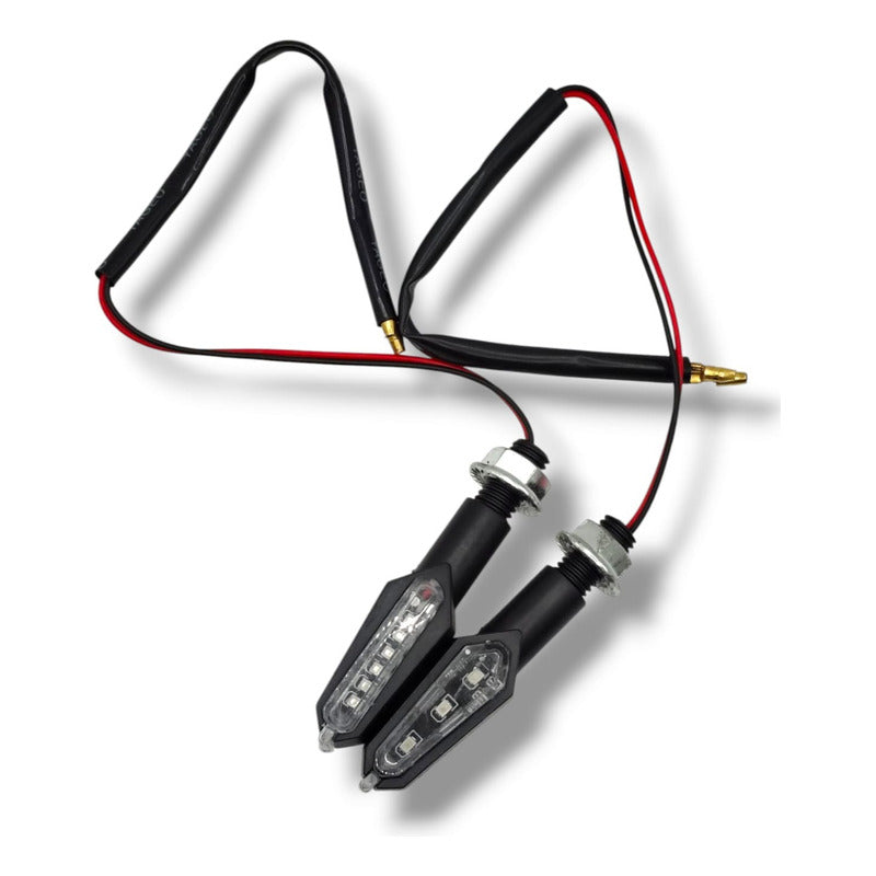 Luces Direccionales De Leds 3.5 PuLG Para Moto Universal Azul