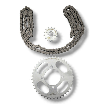 Kit De Arrastre Reforzado Italika 150z 150sz 200z Rc150 Cromado