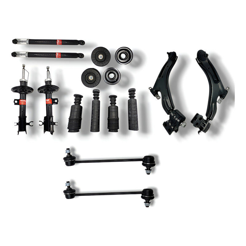 Jgo.4 Amort,horquillas, Bases ,tornillos Gm Spark 1.2l 11-17