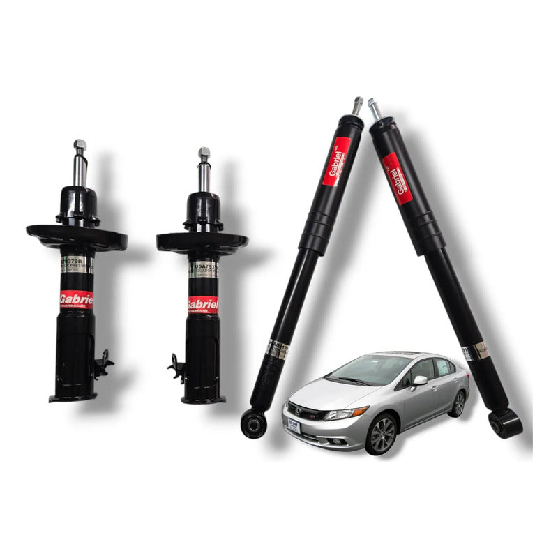 Kit 4 Amortiguadores Original Honda Civic Sedan 06-11 1.8l