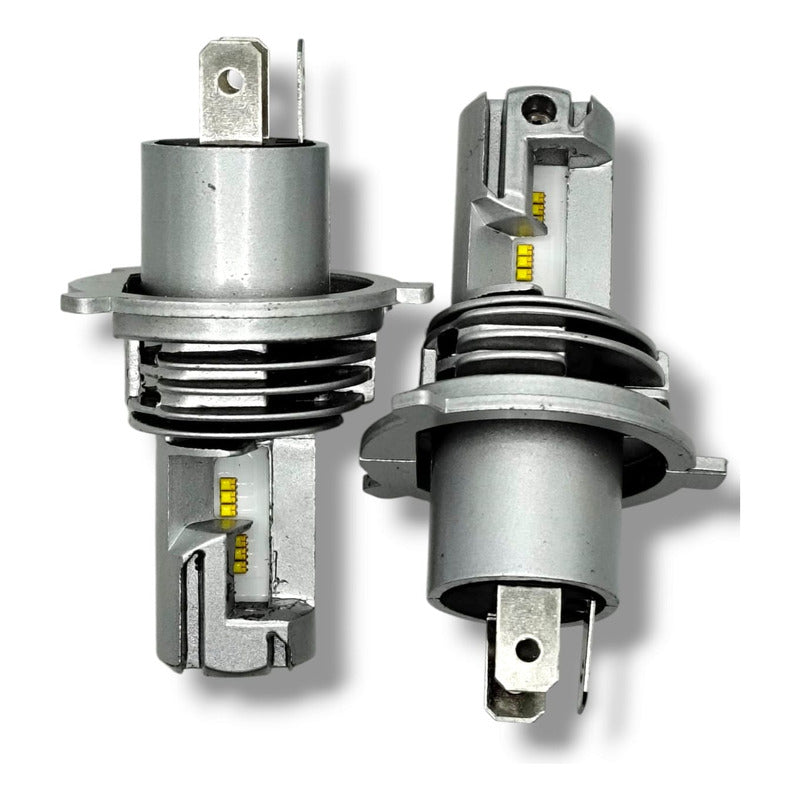 Kit De Focos Led 9012 10-30v 16w 1800lm 6500k H4 Blanco Blanco Frío