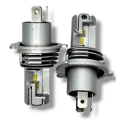 Kit De Focos Led 9012 10-30v 16w 1800lm 6500k H4 Blanco Blanco Frío