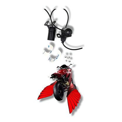 Luz De Proyectoc De Luz Led Para Motocicleta Premium Rojo