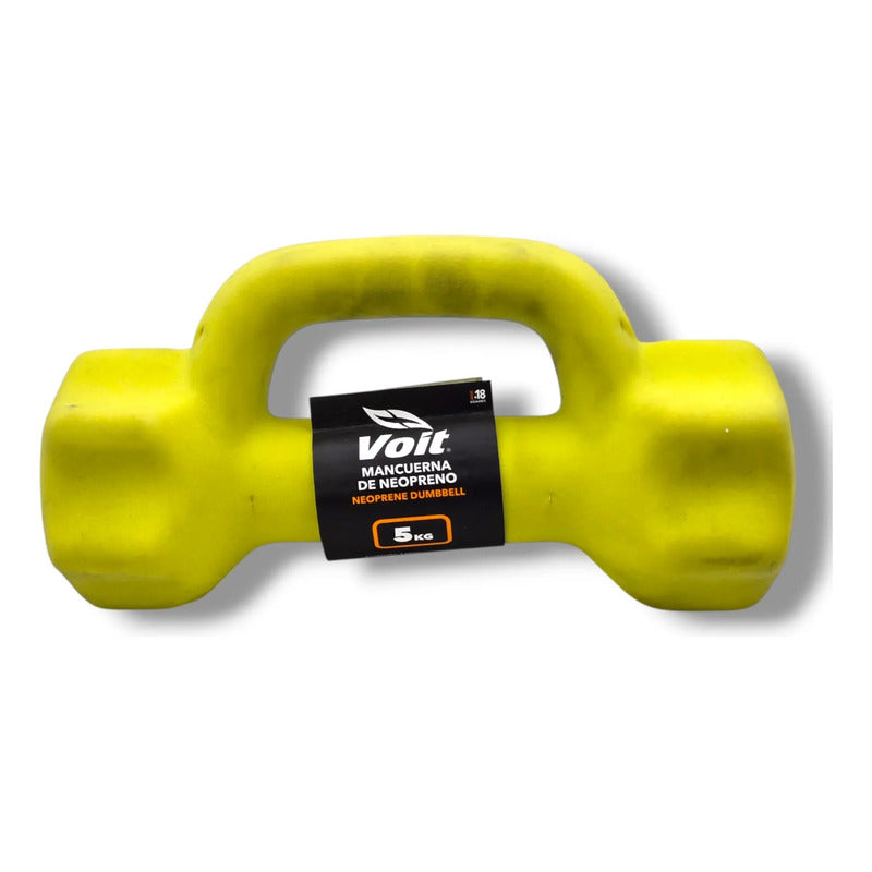 Mancuerna Pesa Hexagonal Marca Voit 5kg Amarillo