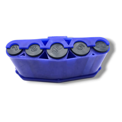 Marimba De Resorte Plástico Portamonedas Con Separador Azul Azul