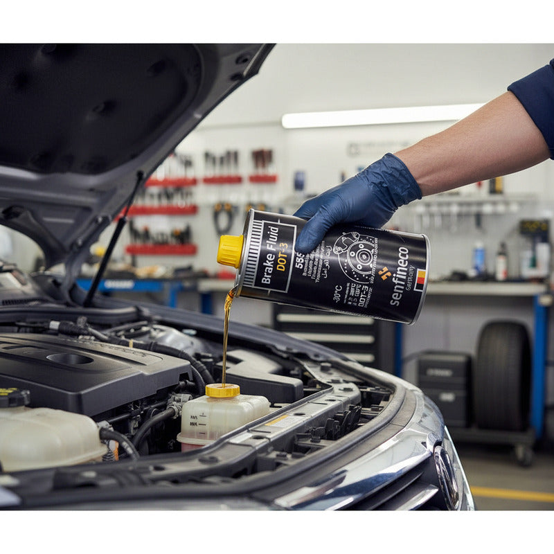 Liquido De Frenos Senfineco Dot-3 355ml, Aleman Original