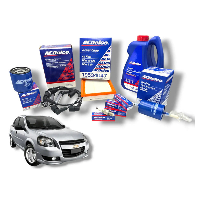 Kit Afinacion Aceite 20w50 Con Cable Bujias Chevy C1, C2, C3