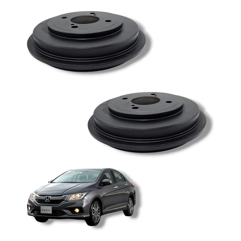 Par Disco Tambor Frenos Trasero Honda City, Fit 1.5 Original