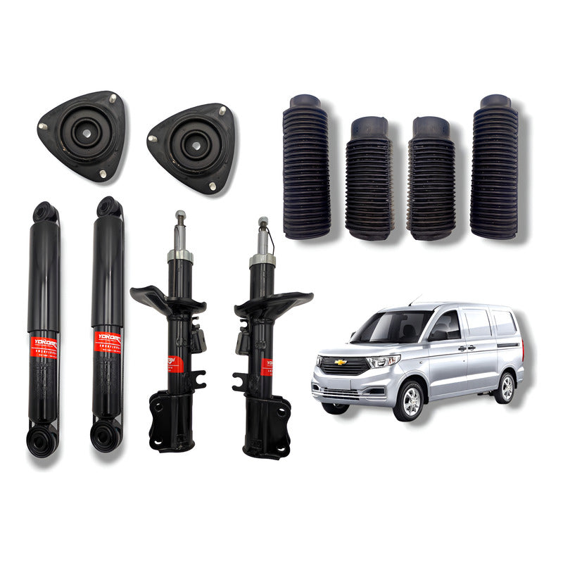 Kit 4 Amortiguadores C/bases Y Gomas Tornado Van 22-24 1.5l